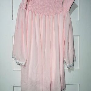 Elegant Pink Midi Dress